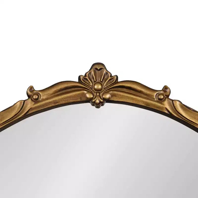 Specchio da parete rotondo con cornice dorata, 76x76 cm, moderno decorativo, nessun montaggio richiesto