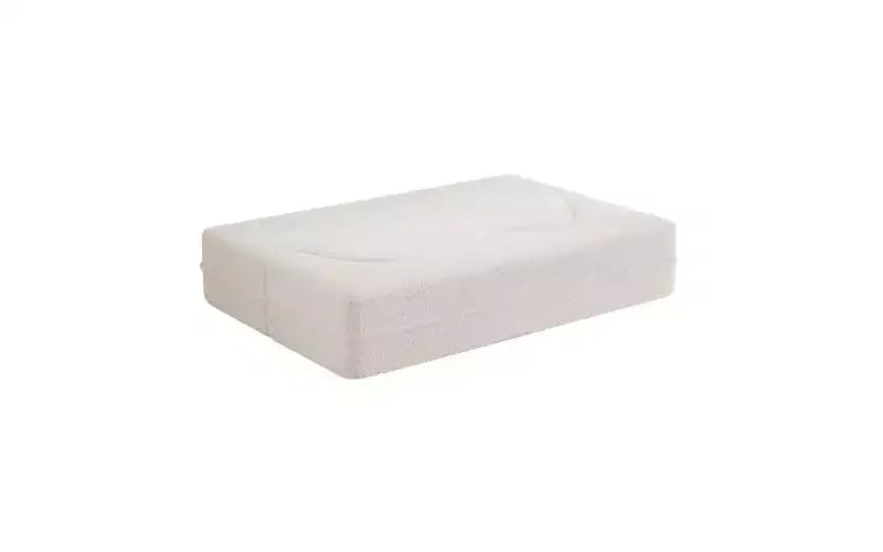 Divano moderno da terra con 2 cuscini, divano letto convertibile in tessuto Teddy imbottito in schiuma per soggiorno