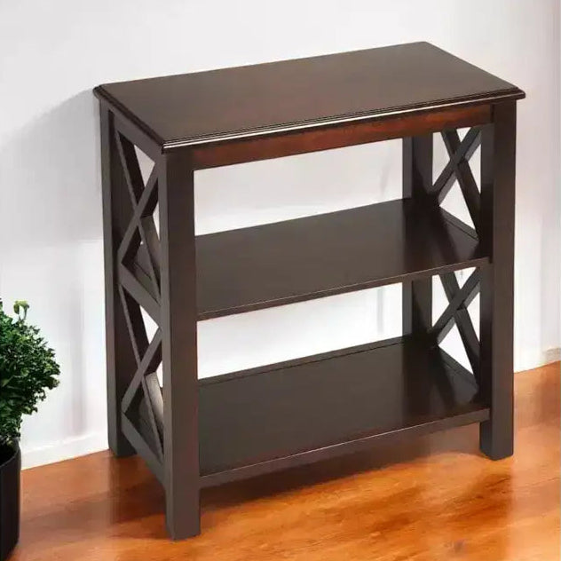 Libreria standard a due ripiani da 63,5 cm marrone scuro