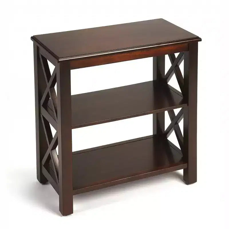 Libreria standard a due ripiani da 63,5 cm marrone scuro