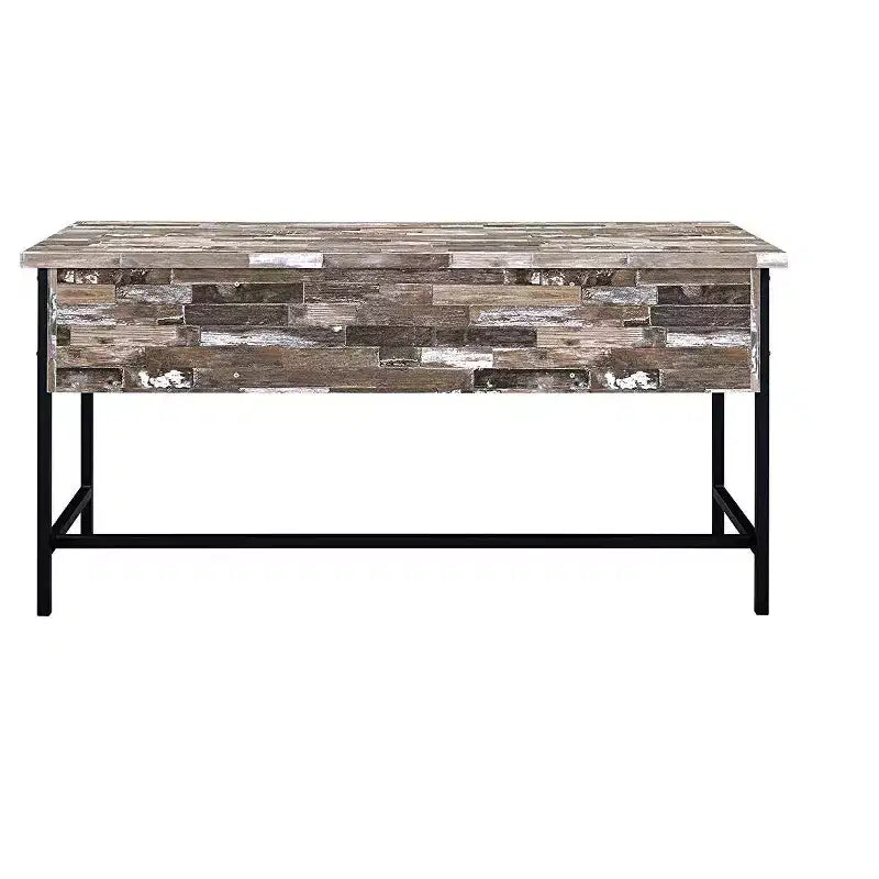 Scrivania per Computer in MDF Beige da 29" con Scaffale Aperto