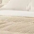 Struttura Letto in Bouclé con Testiera Regolabile, Angoli Morbidi Arrotondati, Nessuna Rete a Molle Necessaria