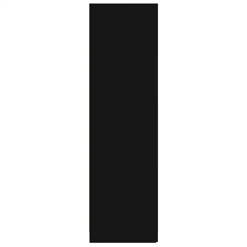Armadio compatto, legno multistrato nero, rettangolare, 80 cm L x 50,6 cm P x 180 cm H