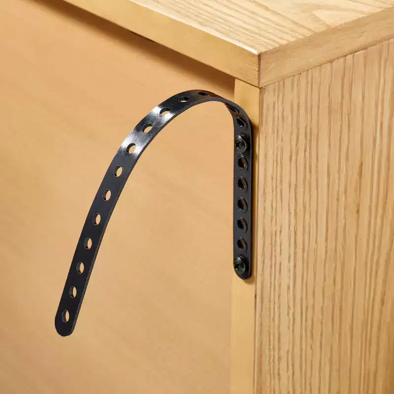 Mobile TV smerlato in legno di quercia Thousand per TV fino a 70", Marrone